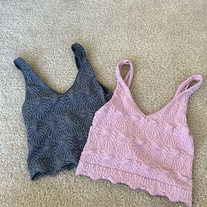 Tilly’s two flower tank tops